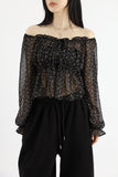 Miya chiffon flower blouse