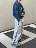 Track line cargo banding pants