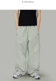 Snap button nylon pants