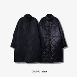 Chrome Reversible Quilting Long Parka