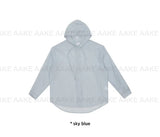 SHEER HOODED SHIRT