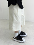 Basic Cotton Two Tuck Bermuda Pants