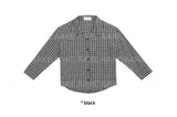 NATURAL CHECK 3/4 SHIRT