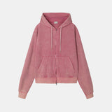 Luar Washed Knitted Zip Hoodie
