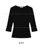 Heez Basic Round Three Quarter Long Sleeve