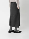 Luca Wool Pintuck Skirt