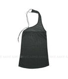 LINEN STRAP HALTER TOP
