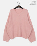 Onne Alpaca Wool Bocashi V-neck Knit