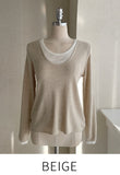 Ally Layered V-Neck Knit