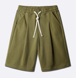 Light Deep Tuck Half Pants