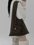 Todd Leopard Suede Shoulder Bag