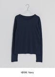 [BAONHAUS] Seden Modal Layered Round T-shirt
