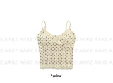 [with cup] PETIT DOT LACE SLEEVELESS