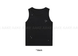 STUD RIBBED SLEEVELESS