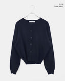 Pimu Basic Round Neck Loose Fit Long Sleeve Knit Cardigan