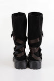 Wetin Strap Suede Long Boots
