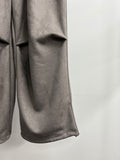 Suede Balloon Pants