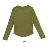 SILKY ROUND SLEEVE T