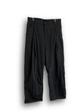 Layered Gosi nylon wide pants