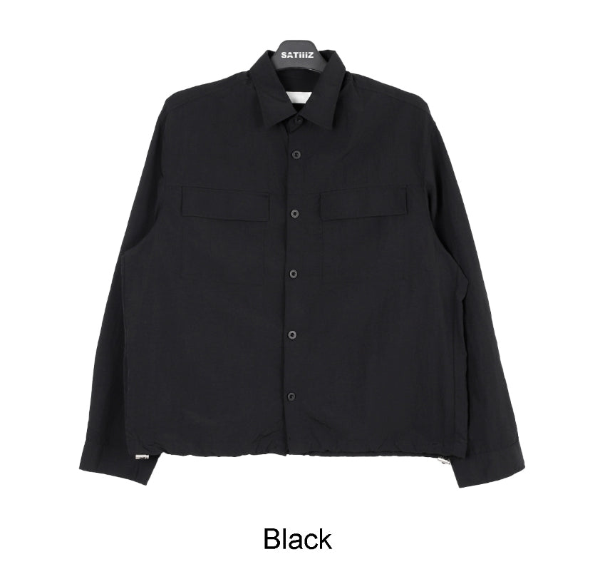【SATIIIZ】Dozen Nylon String Shirt Jacket SATIIIZ (サティーズ) - ダズンナイロンストリングシャツ