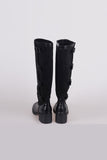 belt detail long boots