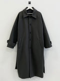 F/W robe wool overfit balmacan coat