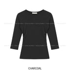 Heez Basic Round Three Quarter Long Sleeve