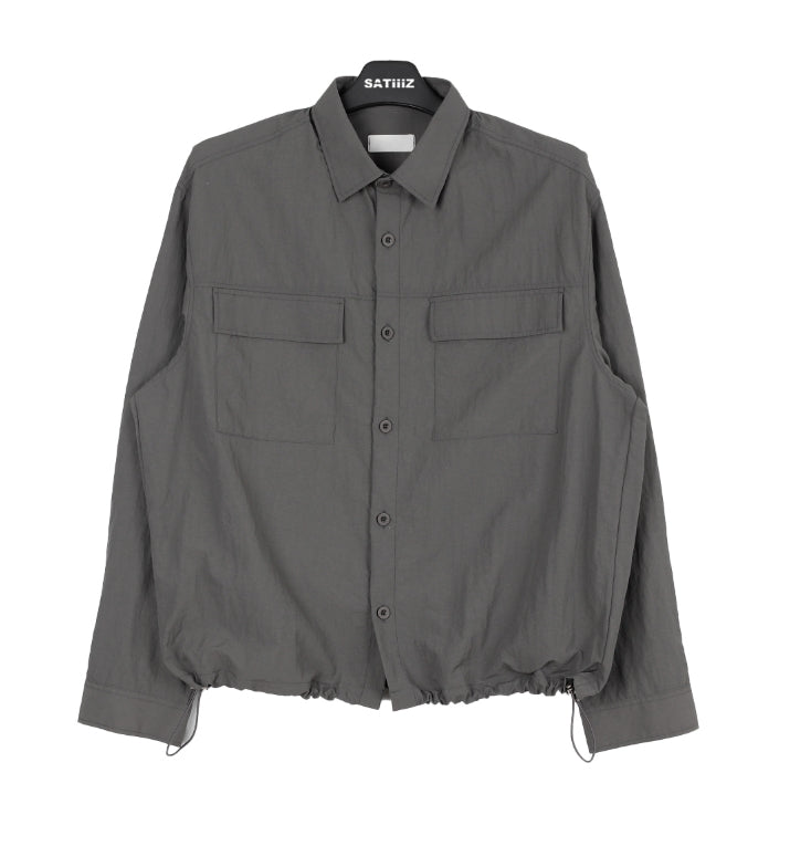 【SATIIIZ】Dozen Nylon String Shirt Jacket SATIIIZ (サティーズ) - ダズンナイロンストリングシャツ