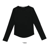 SILKY ROUND SLEEVE T