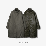 Chrome Reversible Quilting Long Parka