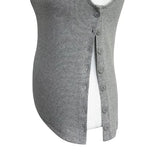Says side button open sleeveless
