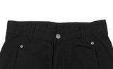 Nere Rivet Side Slit Wide Cotton Pants