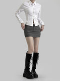 Latte Corset Shirt
