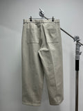 Solid Two-Tuck Cotton Pants