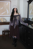 Lace unbalanced cutting skirt
