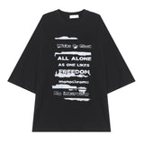 Vintage Lettering Hip-hop Tee