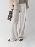 High-Waist Banding Slacks Pants