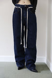 Curved String Denim Jeans