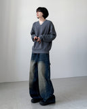 Minor Crack Wide Denim