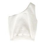 Cashmere wool diagonal knit vest