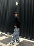 Hype Salt Washed Cargo Denim