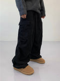 Unisex Slick Corduroy Cargo Pants