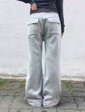 Ribu Pocket Banding Sweat Bootcut Pants