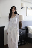Bibi halter shirring tee