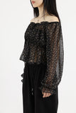 Miya chiffon flower blouse