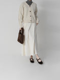 Plain Corduroy Brushed Skirt