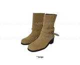 [Cowhide] DOUBLE STRAP BELT BOOTS