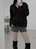 Texel Hairy Fur Cardigan