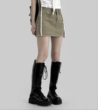 Studded Cotton Skirt