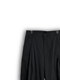 Layered Gosi nylon wide pants
